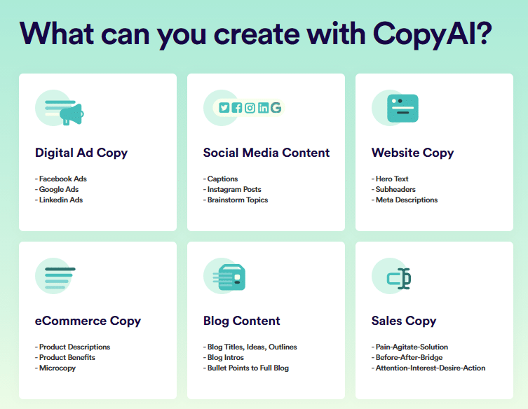 Top Tools: Reviews and Rankings of the Best Tools: CopyAI