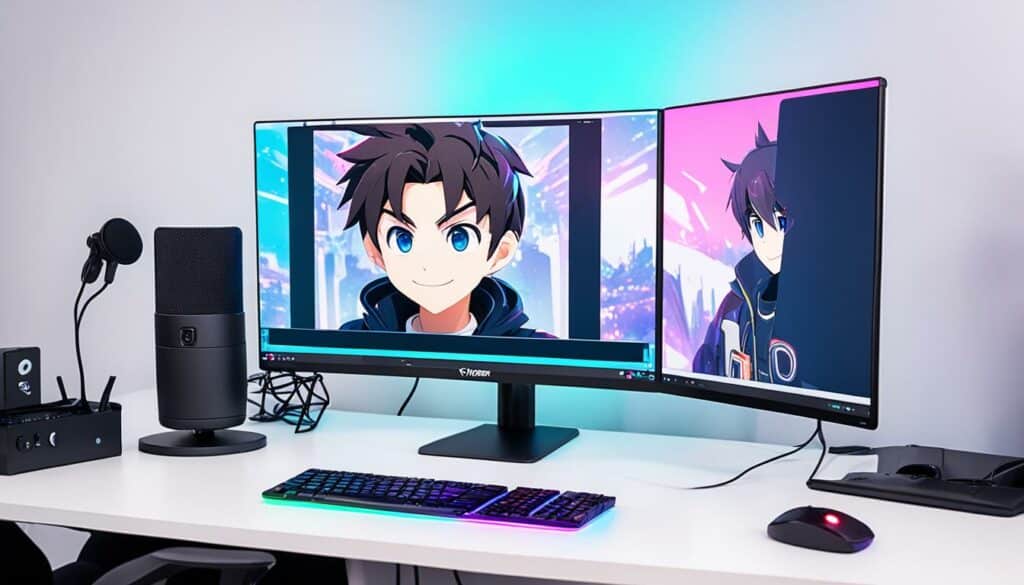 Vtuber streaming setup